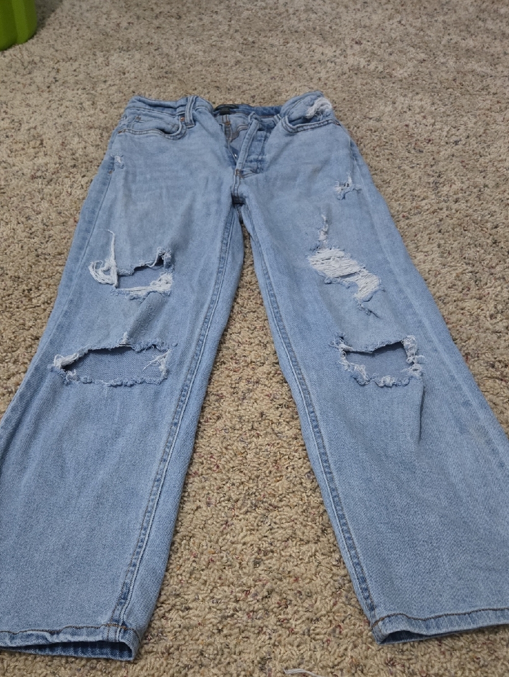 wild fable Distressed Light Blue Boyfriend Jeans